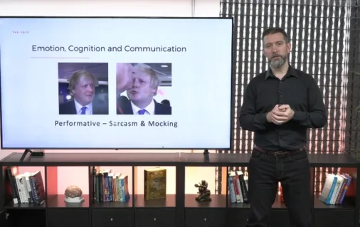 Aaron Garner Delivering Content on the human face on-demand course